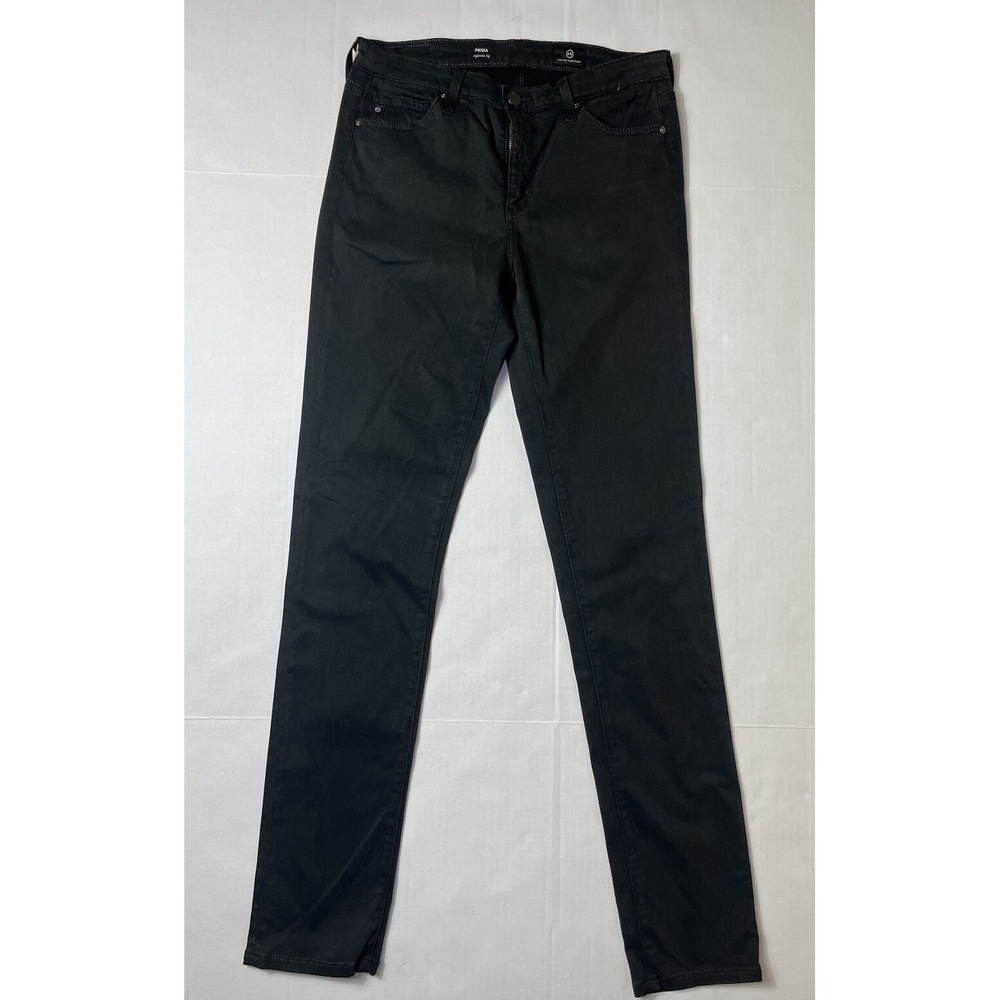 ag adriano goldschmied JEANS 28R PRIMA‎ MID RISE CIGARETTE BLACK